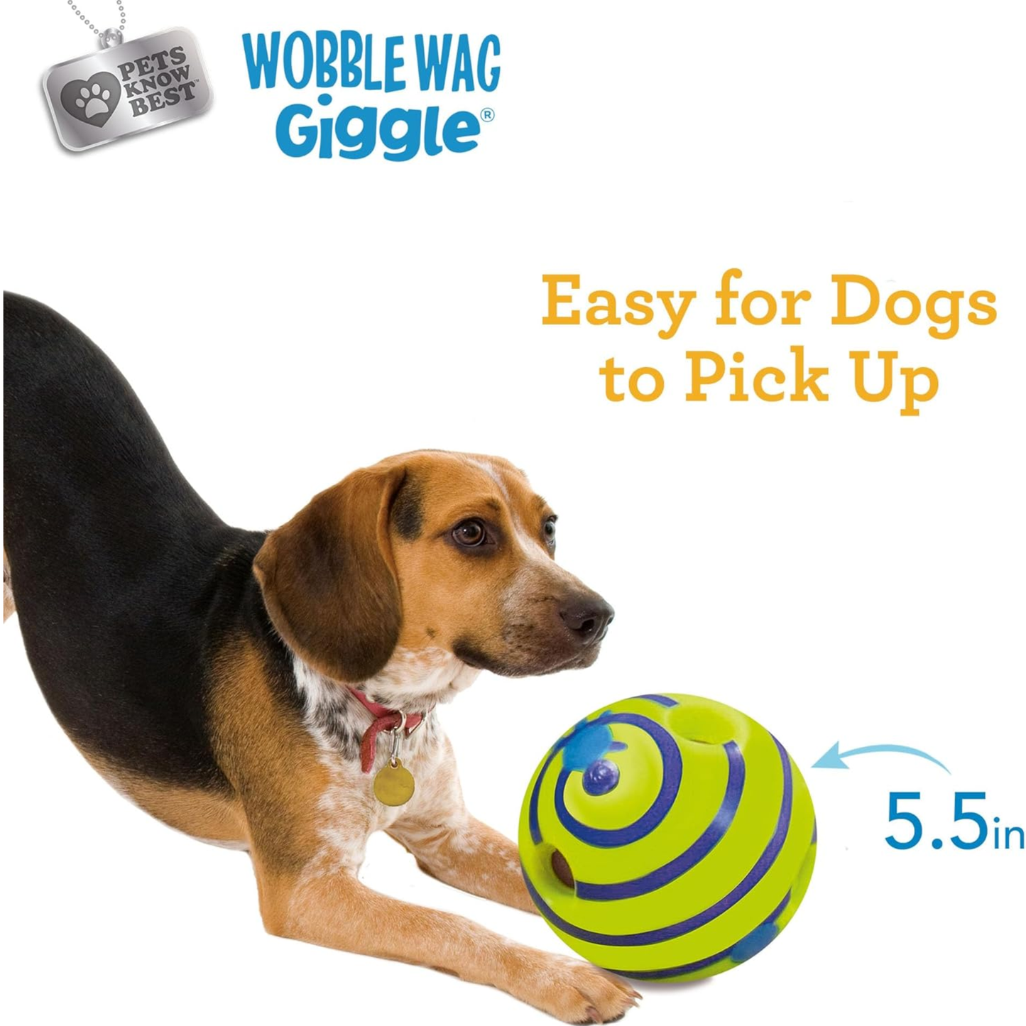 Pelota Interactiva con Sonido para Perros 🐾 – Juguete Antiaburrimiento que Ríe y Rebota
